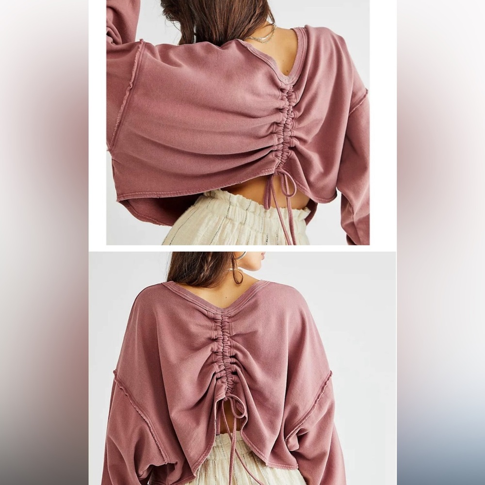 Free People Cinched Back Sweater